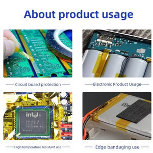 फैक्टरी थोक कोई अवशेष पॉलिमाइड फिल्म एकल पक्षीय उच्च तापमान गर्मी प्रतिरोधी चिपकने वाला सोने की उंगली टेप - Product Image 4