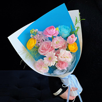 Carta Kraft Spessa Bicolore per Confezionamento Floreale, Resistente, per Bouquet e Forniture Artistiche, Vendita all'Ingrosso