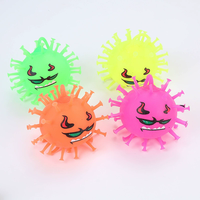 2025 vente chaude 2024 QF TPR mignon virus balles bouffantes soulagement du Stress LED Fidget jouets pour 5 à 7 ans enfants