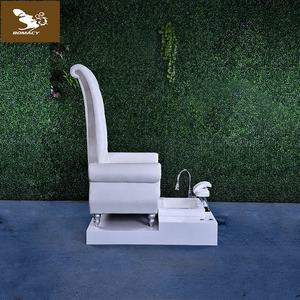 Sillón de Pedicura Bomacy SC-010 con Masaje de Pies, Drenaje, Reposapiés Ajustable, Tina de <span class=keywords><strong>Madera</strong></span> y Vidrio, Equipo de Salón - Product Image 3