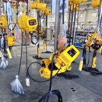 Palans à chaîne électriques Vanbon 1-2 tonnes 220V-380V neufs avec moteur et engrenage, petit palan à chariot motorisé