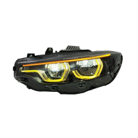 Phare avant SJC pour BMW Série 4 F32 F36 F80 F82 V3 Exclusive, phare LED fumé/ombre, jaune, blanc, ambre, DRL, lampe avant