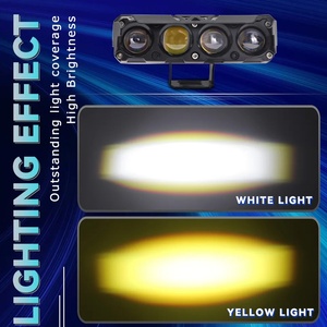 12V 24V Motorcycle LED Spotlight Strobe Flash Moto Headlight White Yellow Two Colors ATV 4X4 Off Road LED Fog <strong>Driving</strong> <strong>Lighting</strong> - Product Image 6