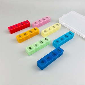 Contenedores dispensadores de pastillas de plástico de gran tamaño, 28 compartimentos diarios, caja organizadora, caja dispensadora de medicamentos, vitamina, suplemento - Product Image 3