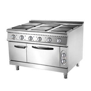 Cuisinières électriques Équipement <span class=keywords><strong>de</strong></span> cuisine commerciale Cuisinière électrique à 4 plaques chauffantes avec four - Product Image 2