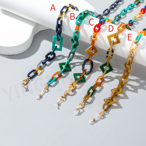 <span class=keywords><strong>Catena</strong></span> per <span class=keywords><strong>Occhiali</strong></span> Boho Colorata in Acrilico per Donne, Cordino Geometrico in Resina alla Moda, Catenella per <span class=keywords><strong>Occhiali</strong></span> da Sole - Product Image 6