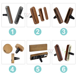 Difusor de Aceites Esenciales Reutilizable con Clip para Rejilla de Ventilación de Coche, de Madera Natural, Multiestilo, para Sedán y SUV, Accesorio para Vehículo - Product Image 1