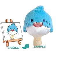 Peluche personnalisée brodée avec des oreilles mobiles, matière en peluche longue super douce, fonctionnelle pour sacs