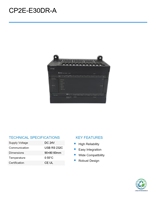 Unité CPU PLC O-M-R CP2E-E30DR-A d'occasion, économique, pour systèmes de contrôle CNC et automatisation industrielle