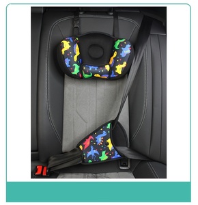 <span class=keywords><strong>Reposacabezas</strong></span> y Almohada para el Cuello para Asiento de Seguridad Infantil, Ajustador Antiasfixia, Dispositivo Triangular de Estabilización, Poliéster, Ajuste Universal - Product Image 4