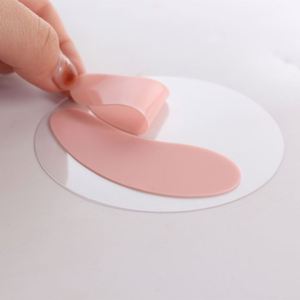 Custom Pink Reusable Silicone Pads Food Grade Sheet <b>Eye</b> <b>Mask</b> for Dry Skin Features Wrinkle Dark Circles Reduction Oem Supply - Product Image 3