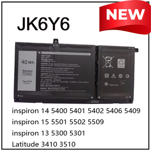 Batería de Repuesto de Iones de Litio JK6Y6 para Portátiles Dell Latitude 15 3510 5401 5405 5408 5505, Batería para Portátiles LLD Inspiron 14 5400 5409 - Product Image 2