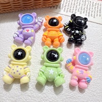 Breloques en résine Astronaute pour DIY, décoration de papeterie, boîte à bijoux, coque de téléphone faite main, pince à cheveux