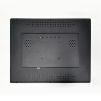 Écran tactile PCAP ultra-fin sans bordure, étanche IP65, panneau frontal en aluminium, verre trempé, pour borne de libre-service