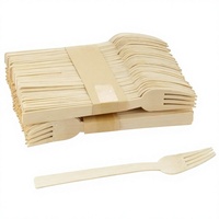 Ensemble de couverts jetables en bambou biodégradable et compostable à 100 %, mini-fourchette, couteau, cuillère à soupe pour les fêtes
