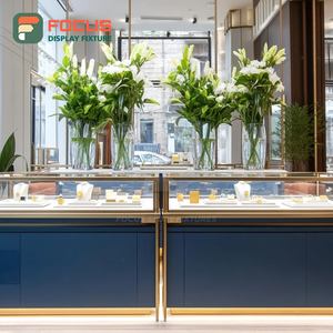 Luxury Jewelry Store Display System Metal <b>Frame</b> Boutique Space Jewelry Cabinet - Product Image 5