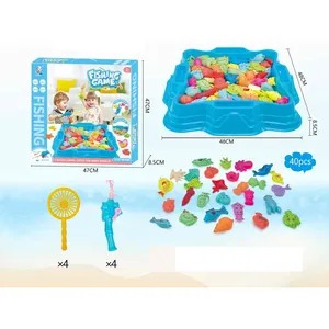 주문 재미있은 물 게임 만화 어업 목욕 장난감 수영장 물고기 게임 장난감