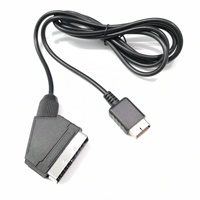 Câble SCART RGB 1,8 m, câble audio vidéo TV, câble de remplacement pour Playstation PS2 PS3 Slim pour console PAL/NTSC