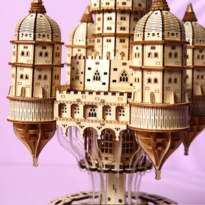 Prix de gros : Puzzle 3D en bois <span class=keywords><strong>Château</strong></span> Flottant, Puzzles 3D pour adultes, Modè<span class=keywords><strong>le</strong></span> de fantaisie à monter soi-même, Fourniture en gros - Product Image 2