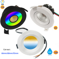 Plafonnier encastré LED 8W/12W IP65 pour intérieur, Benory 24V CRI95 2000K-6000K, spot encastré pour contrôle intelligent RGBW KNX DALI LOXONE