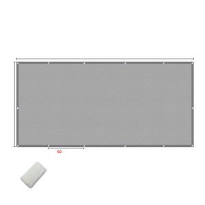 Tenda Rettangolare DaringFish 0.9x7m con Protezione UV, <span class=keywords><strong>Occhielli</strong></span> e Protezione dalle Intemperie, Tessuto Parasole e Rete Ombreggiante - Product Image 3
