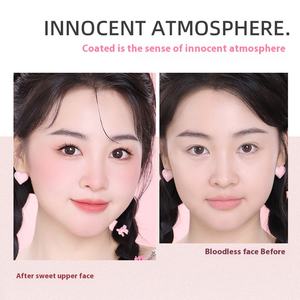 NOVO maquillaje coreano tres colores degradado rubor multiusos 5g rubor en polvo blanco desnudo miel melocotón colores rubor Etiqueta Privada - Product Image 3