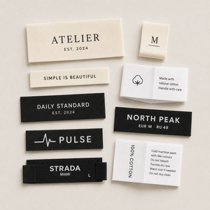 <span class=keywords><strong>Etichette</strong></span> Tessute in Raso Personalizzate <span class=keywords><strong>con</strong></span> <span class=keywords><strong>Logo</strong></span>, <span class=keywords><strong>Etichette</strong></span> per Collo di Abbigliamento, <span class=keywords><strong>Etichette</strong></span> in Tessuto Morbido <span class=keywords><strong>con</strong></span> Opzioni di Piegatura, Produzione in Serie - Product Image 2