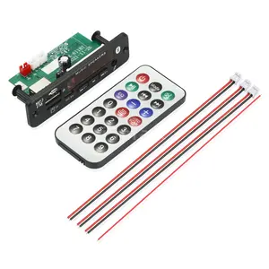 Placa decodificadora de MP3, módulo de 6 v, 12v, Bluetooth 5,0, 2x20W, reproductor de MP3 USB para coche, WMA, WAV, ranura para tarjeta TF/USB/FM