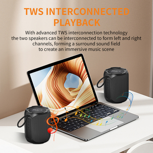 M5 40W bt5.3 Loa di động Stereo TWS sâu bass LED Đài phát thanh IPX7 không thấm nước TF USB AUX - Product Image 6