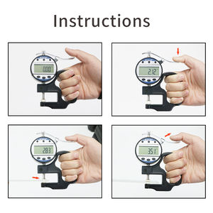Ketebalan Digital Gauge12.7/25.4mm 0.01mm meteran ketebalan inci/metrik, cocok untuk kertas/Film/kulit/ketebalan kawat - Product Image 5