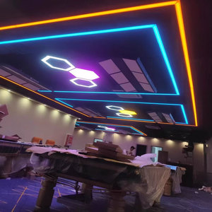 Suspension linéaire rectangulaire à LED Grand lustre de plafond Bureau Salle de réunion Salle de sport Lampe suspendue <span class=keywords><strong>Billard</strong></span> Luminaires - Product Image 5