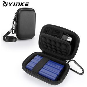 Étui Yinke pour <span class=keywords><strong>Samsung</strong></span> <span class=keywords><strong>T7</strong></span> Shield/ <span class=keywords><strong>T7</strong></span>/ <span class=keywords><strong>T7</strong></span> <span class=keywords><strong>Touch</strong></span> Portable Solid State Drive USB, étui de voyage rigide housse de protection sac de rangement - Product Image 1