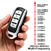Duplicador de control remoto para garaje/portón multifrecuencia de 280 MHz a 868 MHz. Control de portón eléctrico de 433 MHz y 8