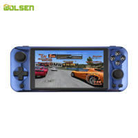 Console de jeu portable Hot R900, 64 Go, corps métallique, écran LCD 5,0 pouces, sortie TV, 18000 jeux intégrés, console de jeu rétro portable