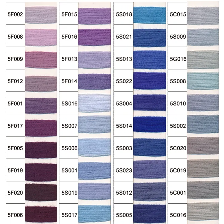 Stock d'usine 2/28 fil acrylique 100% anneau de tricot teint en vrac filé 288 couleurs OEKOTEX100 fil teint en acrylique pour le tricot
