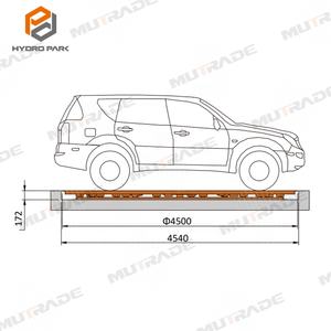 360 डिग्री इलेक्ट्रिक घूर्णन प्लेटफॉर्म कार पार्किंग टर्नटेबल - Product Image 4