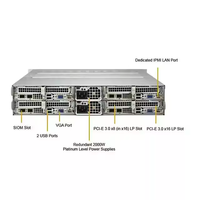 Server supermmicro AS-4125GS-TNRT 4U dengan Dual 9004 GPU hingga 6TB 4800MT/s ECC DDR5 Superserver