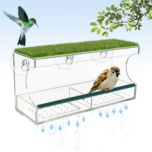 Groot Transparant 180 Doorzichtig Plastic Hervulbaar Schuifblad Vogelvoedervenster Voor Buiten Kijken - Product Image 1