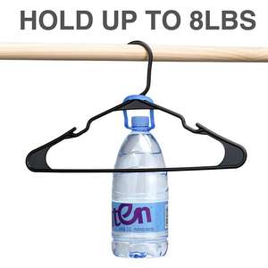 Hot Style PP Matériel Cintre en plastique noir pour une utilisation quotidienne dans une armoire ou salle <span class=keywords><strong>de</strong></span> bain - Product Image 5