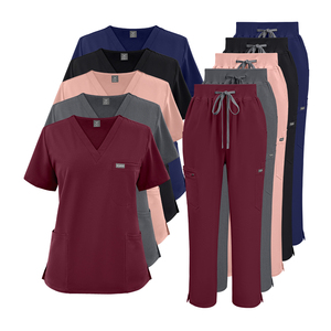 Set di Uniformi Ospedaliere Unisex Niaahinn, Alta Qualità, Servizio OEM, Tessuto Pettinato in Poliestere/Rayon/<span class=keywords><strong>Spandex</strong></span> - Product Image 2