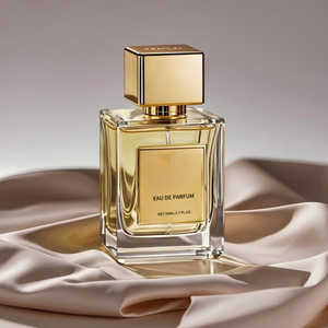 Vàng trong suốt bơm lại chai nước hoa Trung Quốc Thiết kế đơn giản vuông 30ml 50ml 100ml chai nước hoa thủy tinh với nắp vàng - Product Image 6