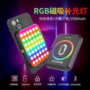 Lampe d'appoint magnétique portable pour diffusion en direct et selfies, flash de poche pour téléphones portables, utilisation sur ordinateur de bureau et en extérieur - Product Image 4