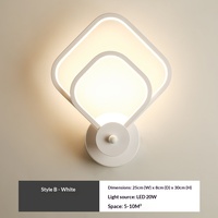 Lampe murale LED nordique, lampe de chevet, chambre à coucher, design moderne et simple, salon, hôtel, couloir, escalier