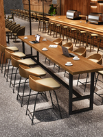 Combinaison de meubles de restaurant sur mesure : table de bar, chaise, tabouret, canapé - Matériel PU moderne pour usage commercial