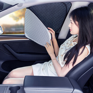 RICOO 2025 Juniper <span class=keywords><strong>Pare</strong></span>-<span class=keywords><strong>Soleil</strong></span> de Fenêtre Latérale Avant Tesla Model Y Protection UV Fibre de Polyester Pliable <span class=keywords><strong>Camping</strong></span> Extérieur Voiture Confidentialité - Product Image 2