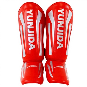 Espinilleras de Boxeo Profesionales de Cuero Wolon con Protección Reforzada - Product Image 3