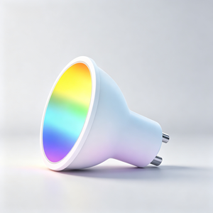 Bombilla LED Inteligente RGBW Compatible con Alexa y Google Assistant, GU10 AC 5W, para Controlador, Regulable, de Plástico, Venta Directa de Fábrica CCTRGB - Product Image 1