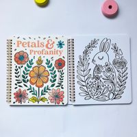 Carnet de coloriage Papillon et Fleur, Puzzle artistique, Jouet éducatif pour enfants, Dessin manuel, Anti-stress