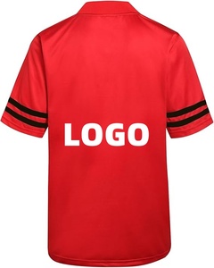 Kaus sepak bola Amerika kosong pria dewasa kualitas tinggi kaus olahraga polyester atasan seragam olahraga latihan - Product Image 2