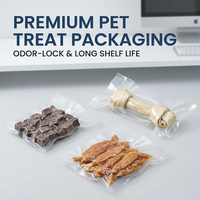 Sac sous vide en nylon/PE transparent avec canaux d'air gaufrés, pochette d'emballage sous vide stérilisable